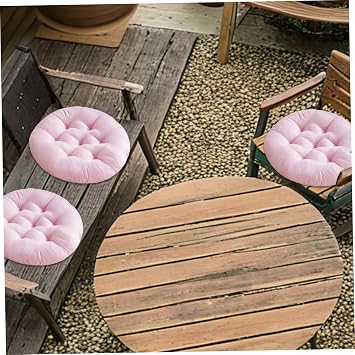 Chair Cushions Set of 2 15.8'' Supportive Round Chair Cushions with Elastic Filling Washable Anti-Slip Round Seat Cushion for Kitchen and Dining Room Chairs