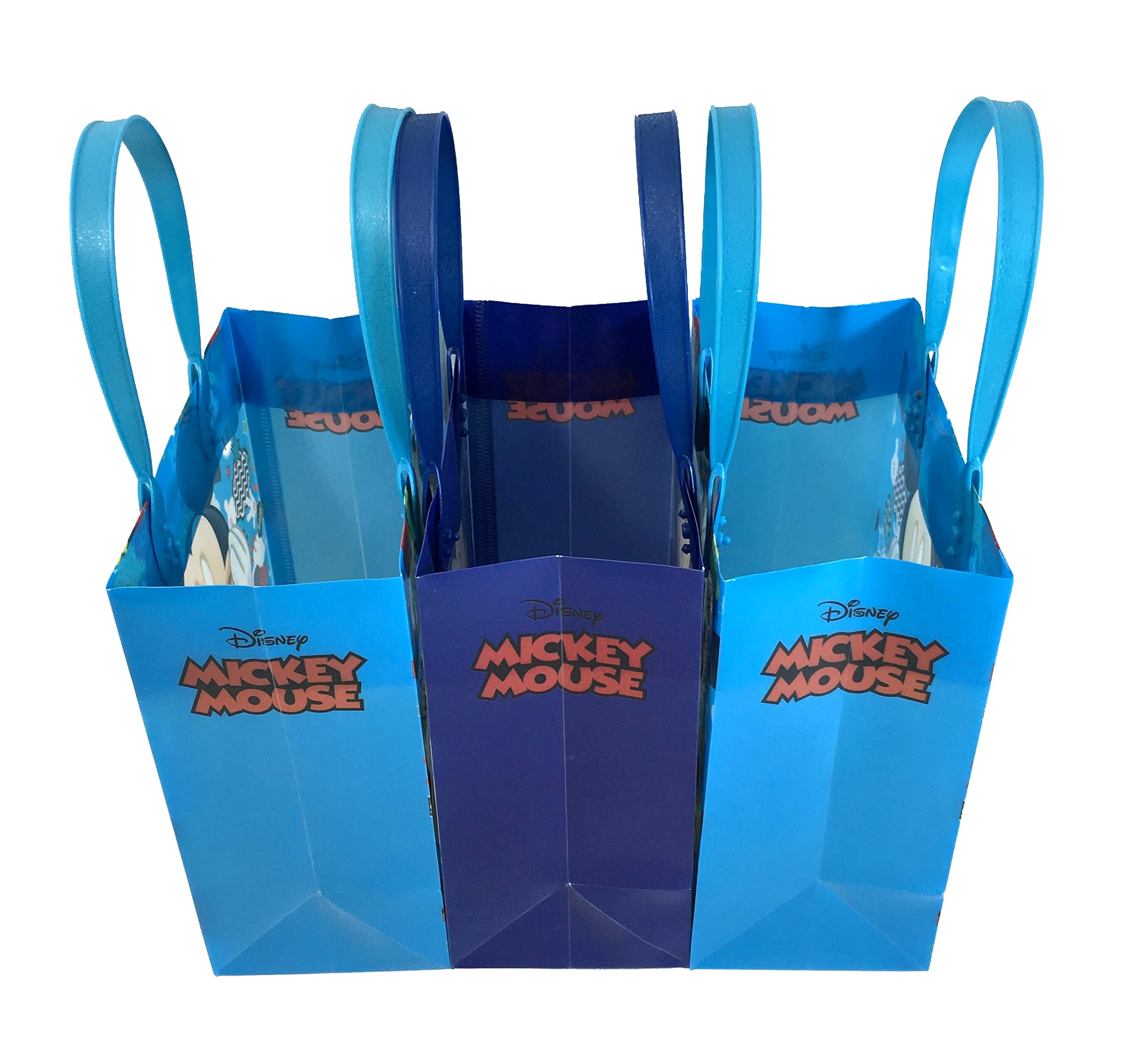 Disney Mickey Mouse Reusable Party Favor Goodie Small Gift Bags 12 (12 Bags)