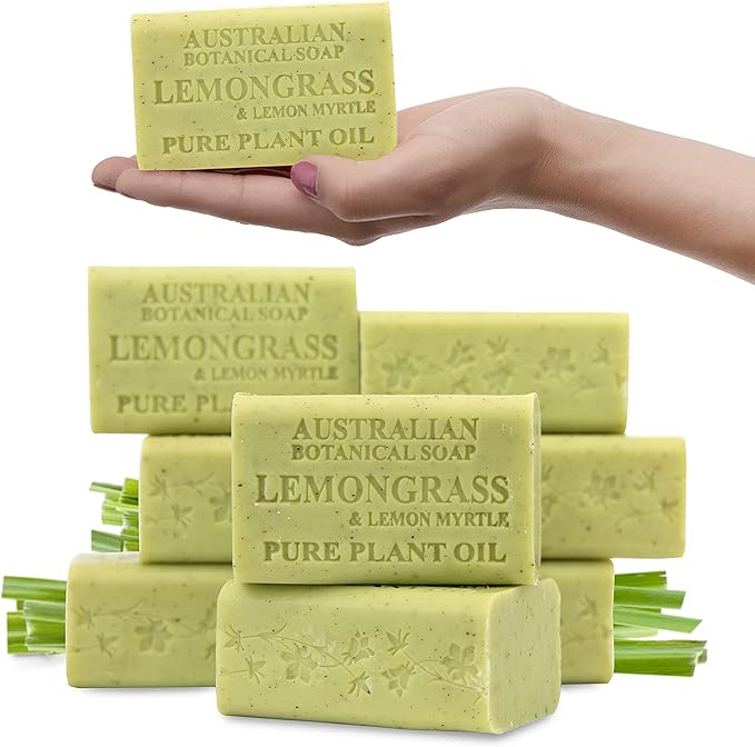 Australian Botanical Soap, 8 x 200g Natural Triple Milled Soap Bar Pack