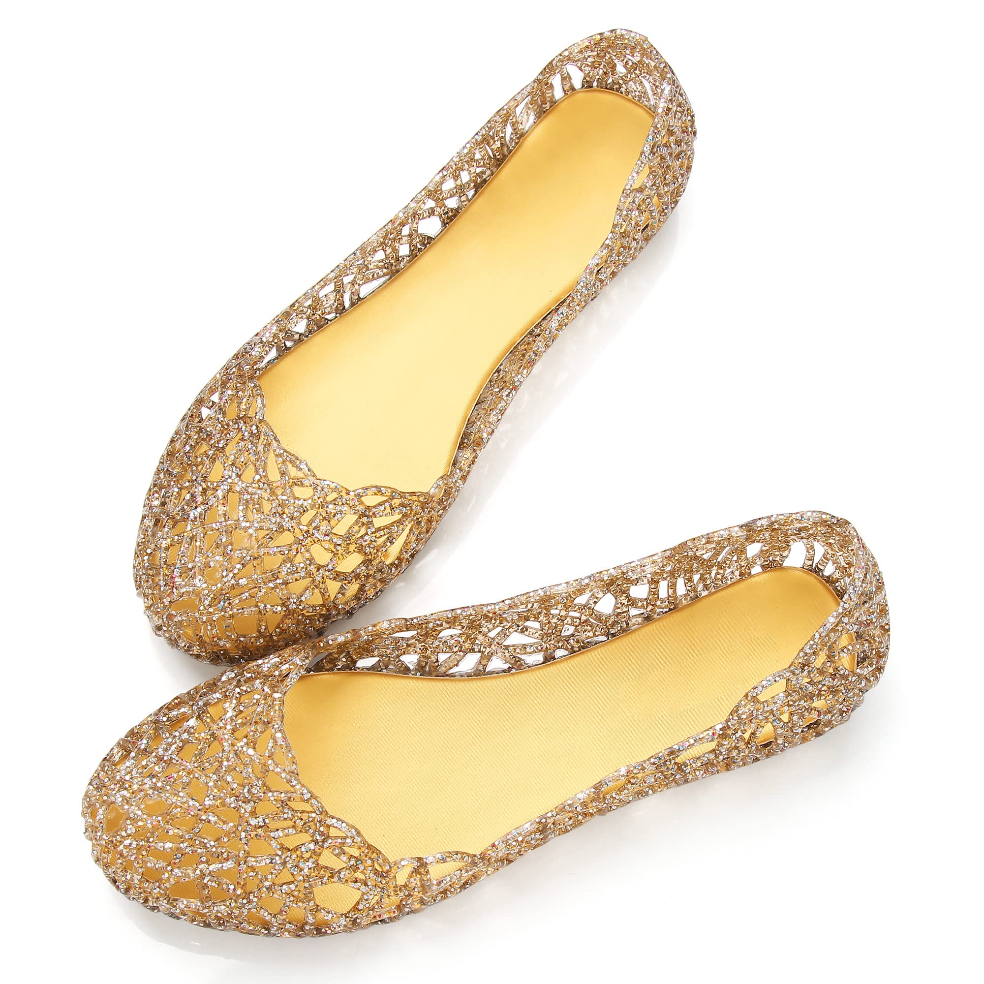 Dear Time Women Flat Heel Summer Beach Jelly Shoes