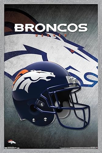 Miniatura 10 de Trends International NFL Denver Broncos - Póster de pared con casco 16, 22.375 x 34 pulgadas, versión sin marco