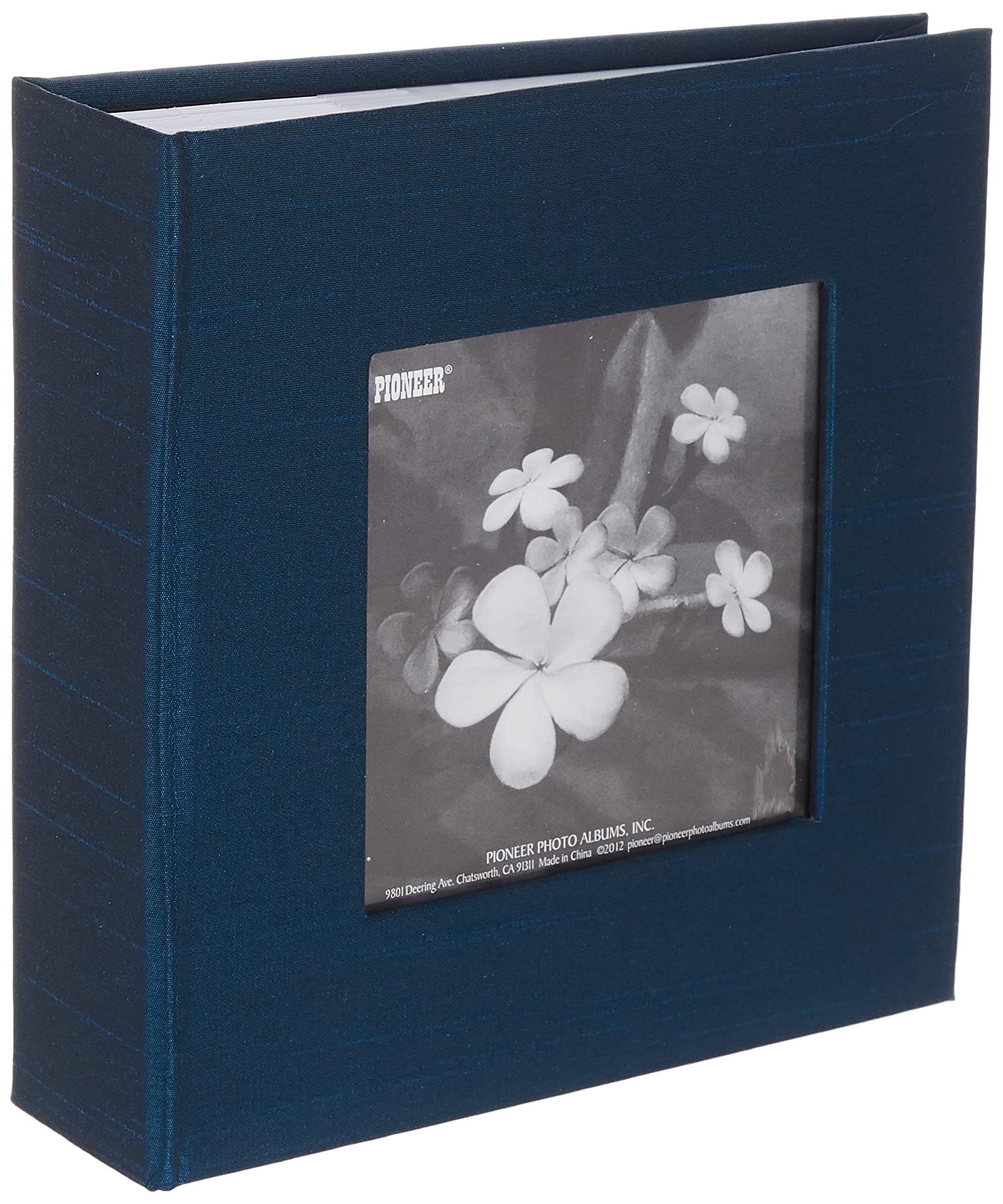 Pioneer Photo Albums 100 Pocket Lagoon Silk Fabric Frame Cover Photo Album for 4 by 6-Inch Prints