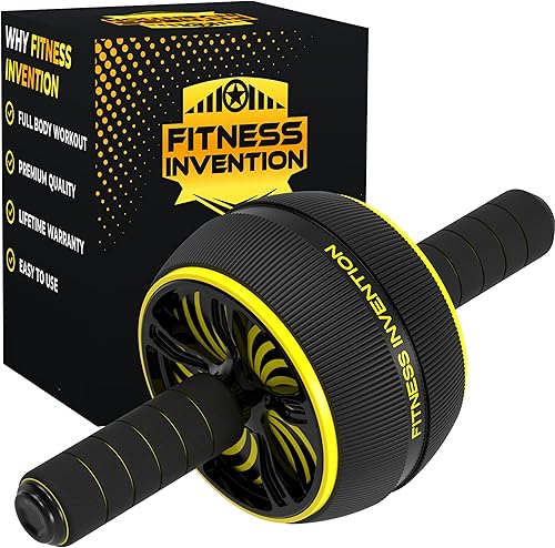 Rueda de rodillo de abdominales - Rodillo de abdominales y alfombrilla de rodilla - Rodillo de abdominales para entrenamiento de abdominales -