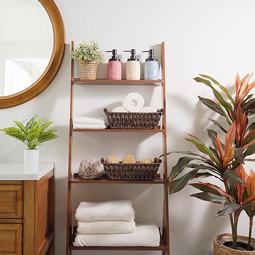 Miniatura 10 de GRANNY SAYS Cestas de almacenamiento de mimbre, cestas de mimbre para organizar, cesta grande con asas, cesta tejida impermeable, cestas de