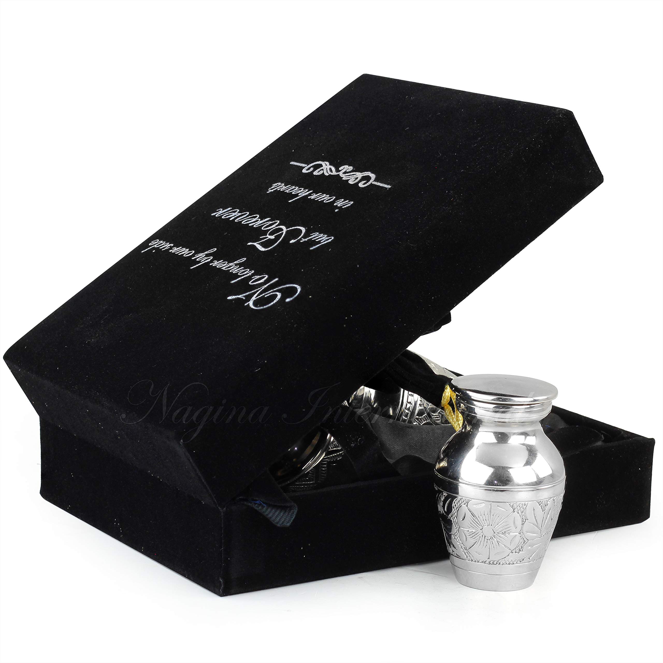 xutong urna per ceneri umane piccole scatole, mini urna funerale da cremazione adulto, si adatta a una piccola quantità di resti cremati – esposizione sepoltura a casa o ufficio Decor (blu oceano