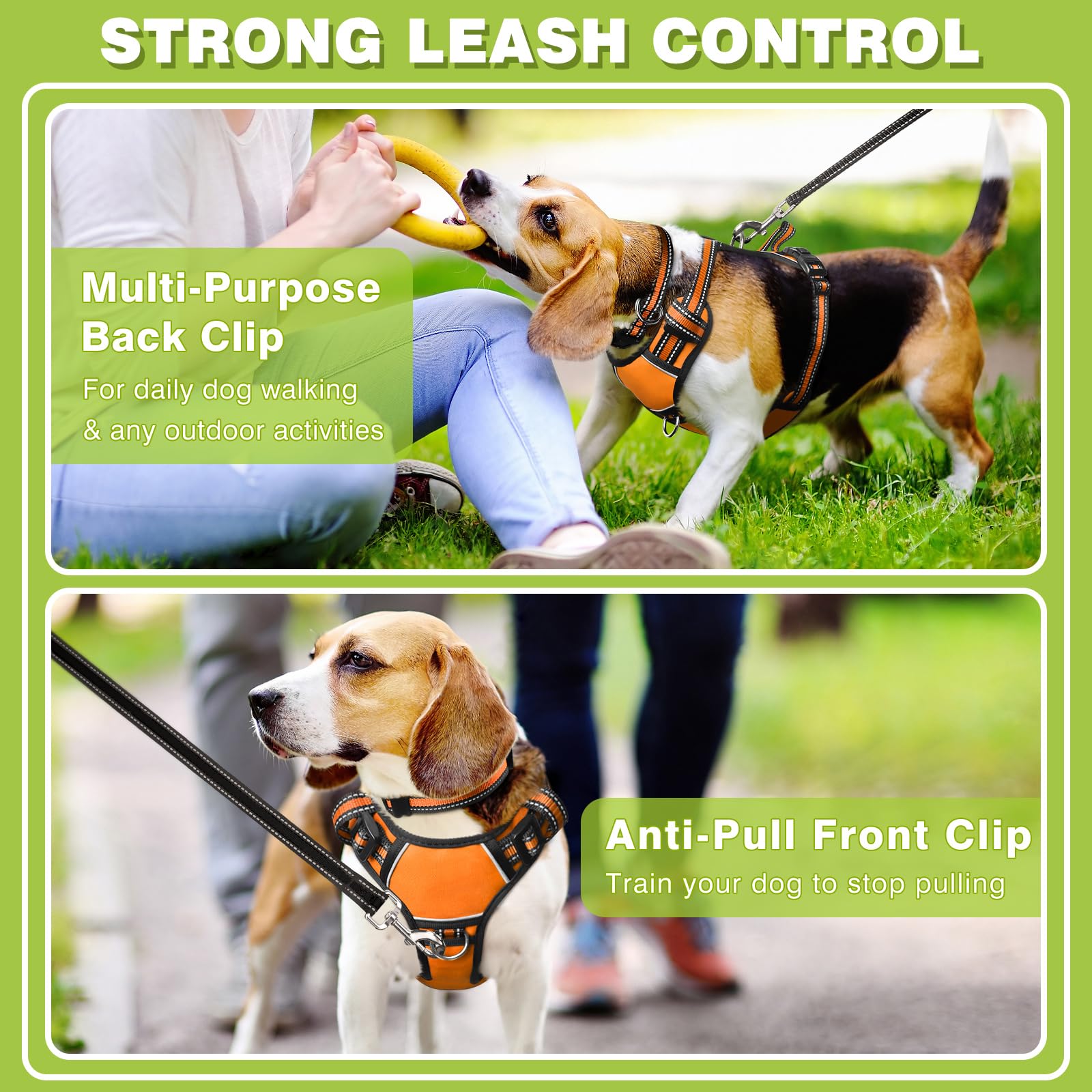 winsee Arnés para perro naranja XL