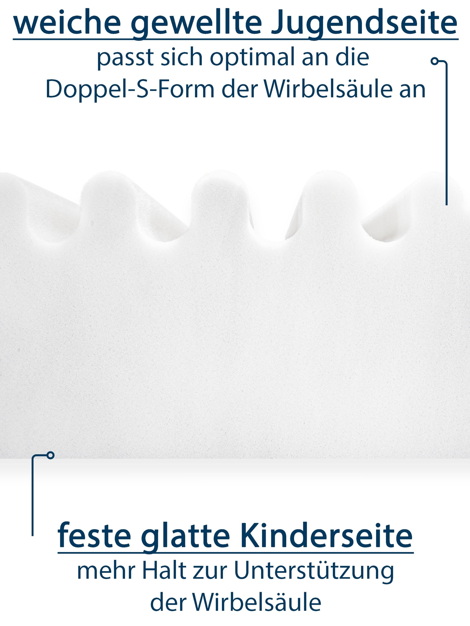 PARADIES Kindermatratze 90x200 cm Antonia - Wendematratze für Babys & Kleinkinder, abnehmbare & einzeln waschbare Bezugseiten, Schaumstoffmatratze Härtegrad H2