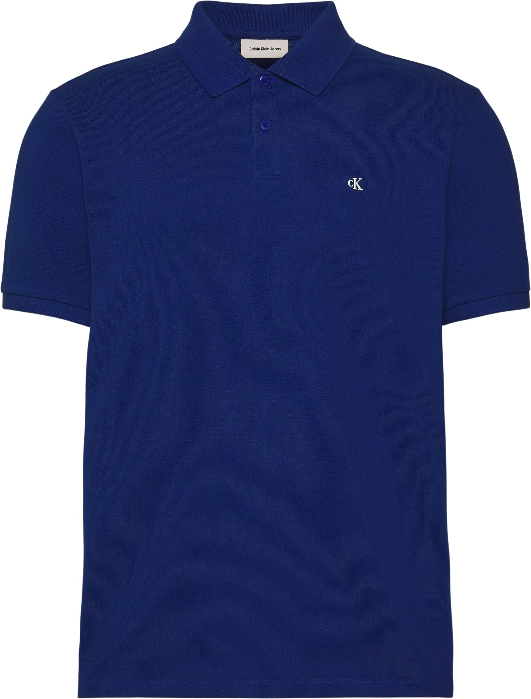 Calvin Klein Polo de Manga Corta Hombre Monogram Pique de algodón