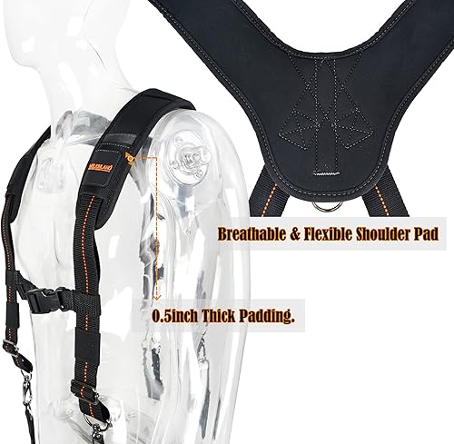 Miniatura 5 de WELKINLAND Tirantes de cinturón de herramientas de 2.5", tirantes de cinturón de herramientas para hombres, tirantes de herramientas para hombres,