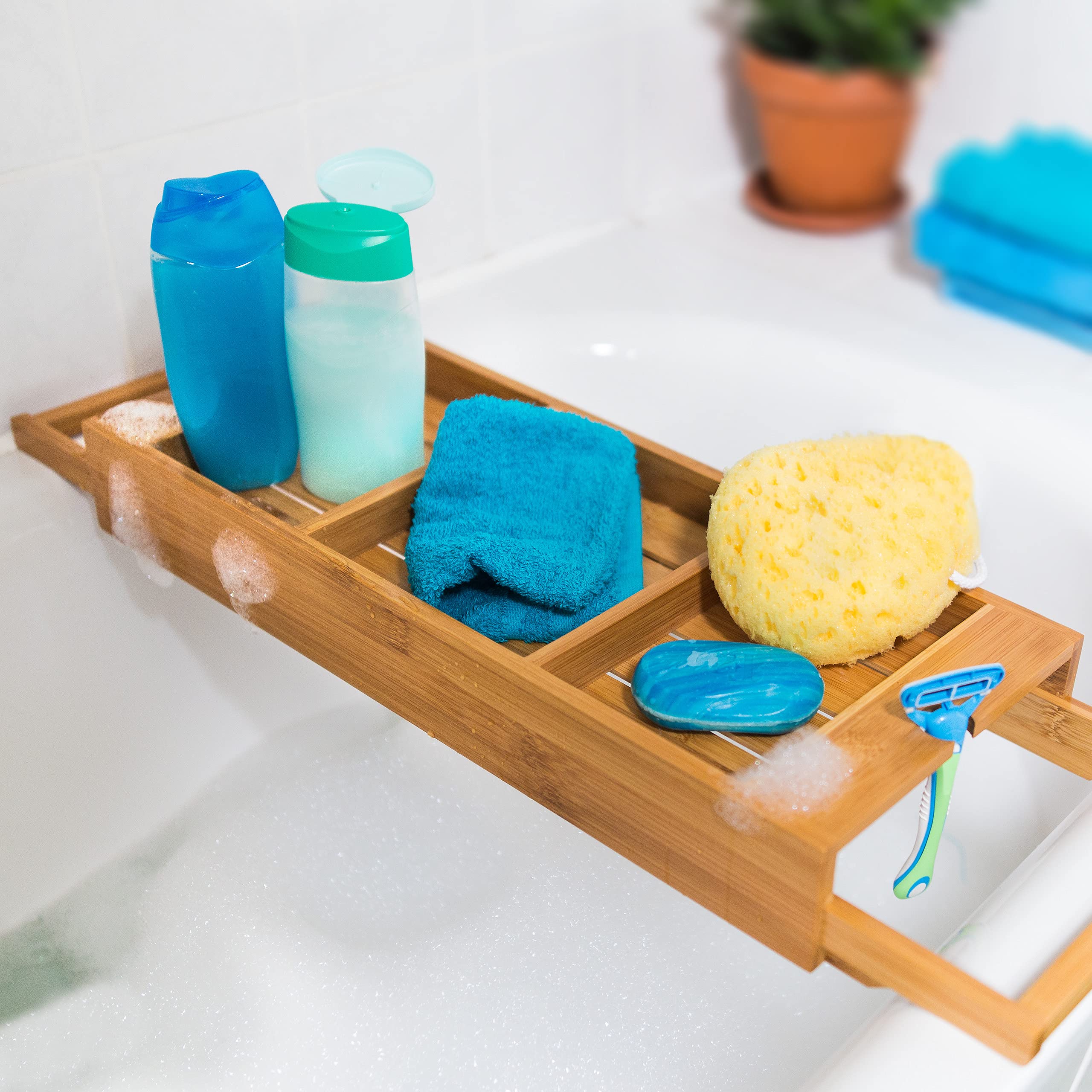 Relaxdays Bamboe besteklade - kopen bij