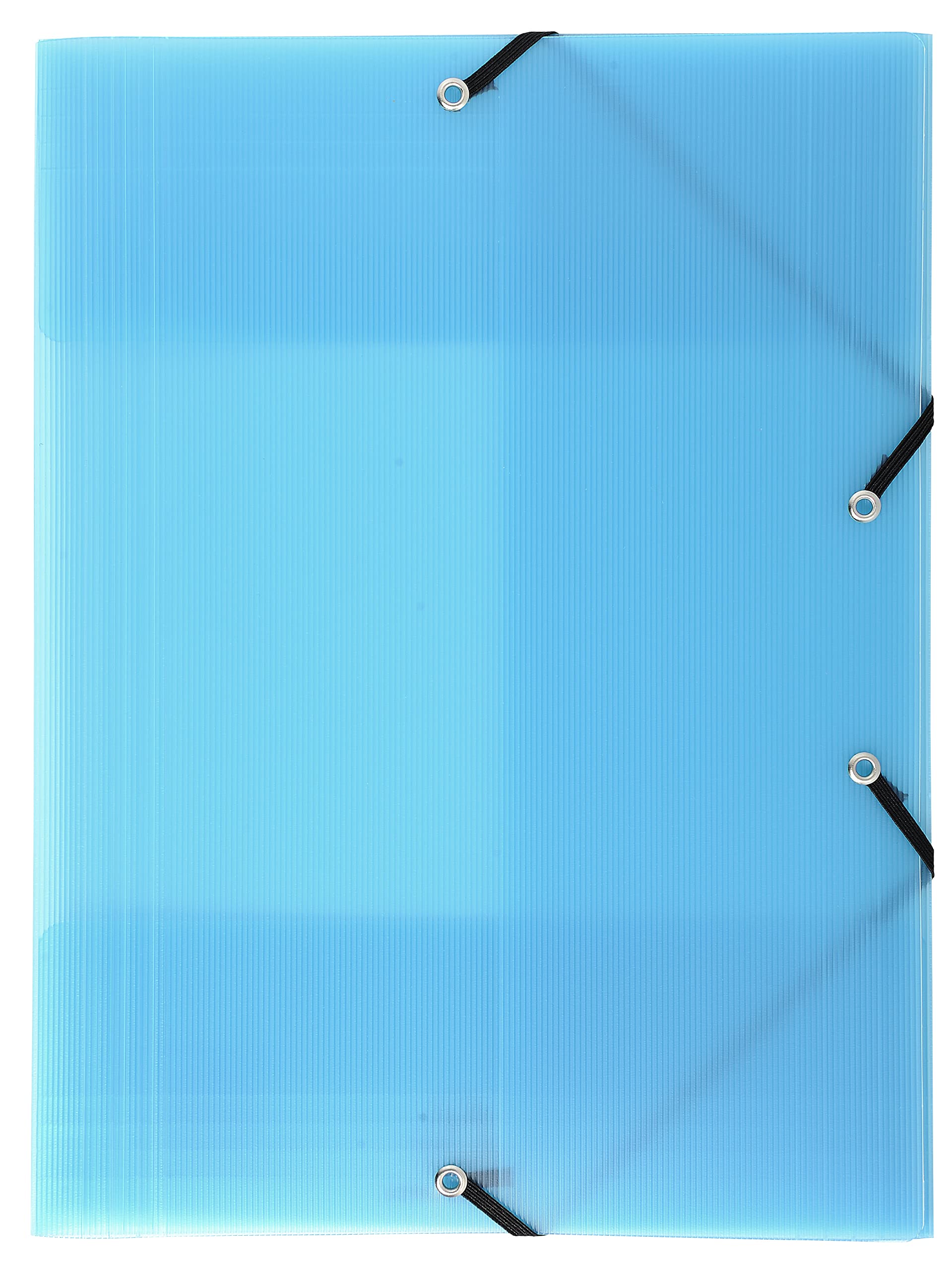 Exacompta 55877SE Packung (mit 10 Sammelmappen Linicolor, mit 3 Klappen, Gummizug, aus festem PP, DIN A4, 21 x 29,7 cm) 10er Pack farbig sortiert