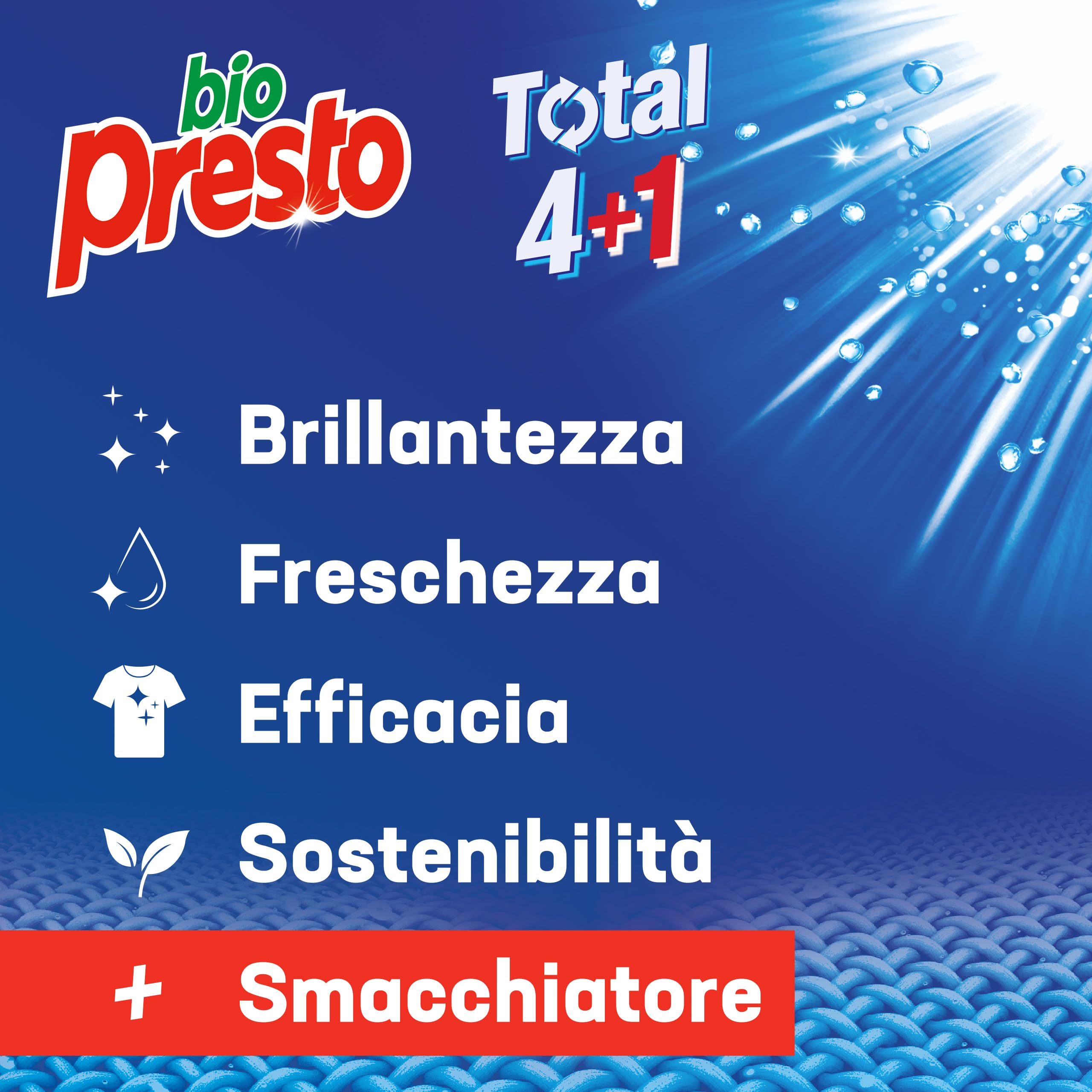 Bio Presto Liquido Classico Detersivo Lavatrice Liquido, Nuova Formula con Smacchiatore, 5 Confezioni da 35 lavaggi, totale 175 lavaggi