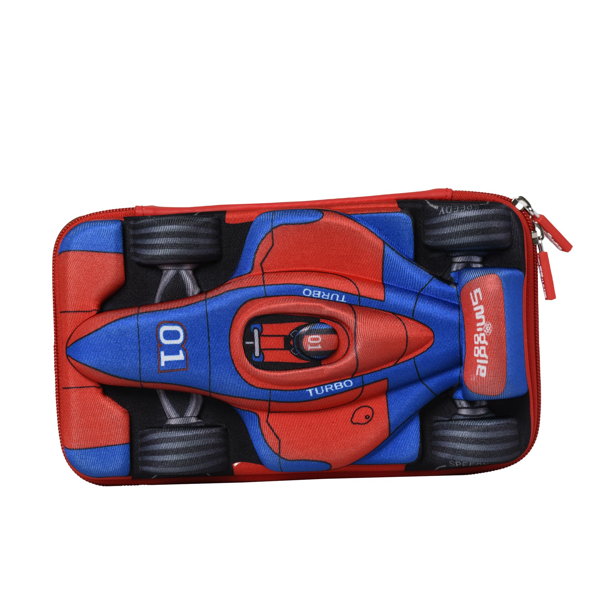 Toys Uncle Plastic SMIGGLE Hardtop Pencil Case/Pouch For Kids (Racing CAR), Pink