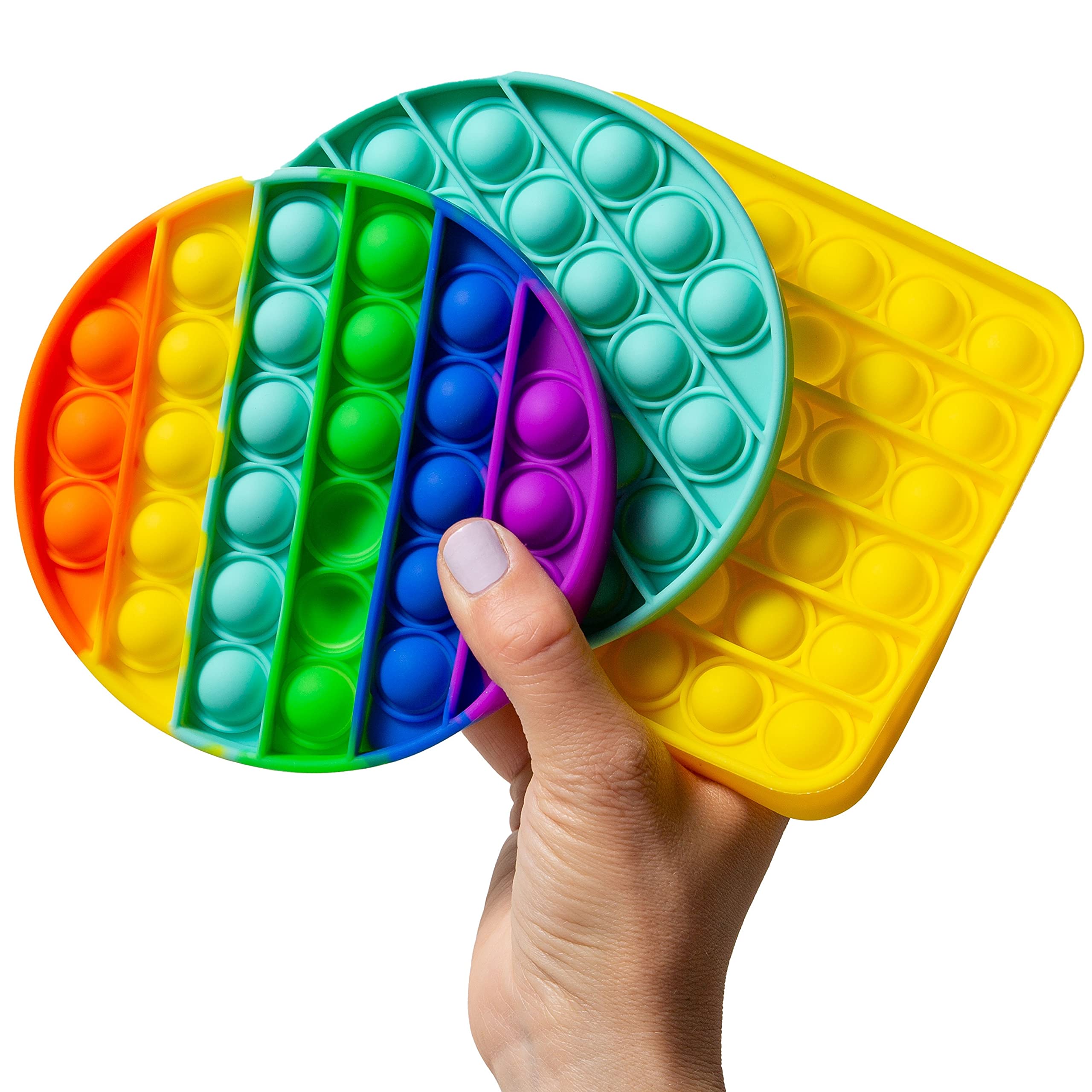 Buy Pop It Fidget Toys 3 pack w Rainbow Pop it Pop its for boys Autism