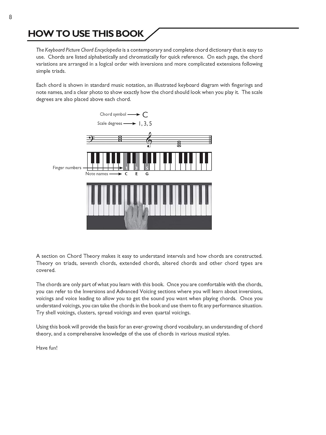 Keyboard Picture Chord Encyclopedia: Includes over 1,700 Chords