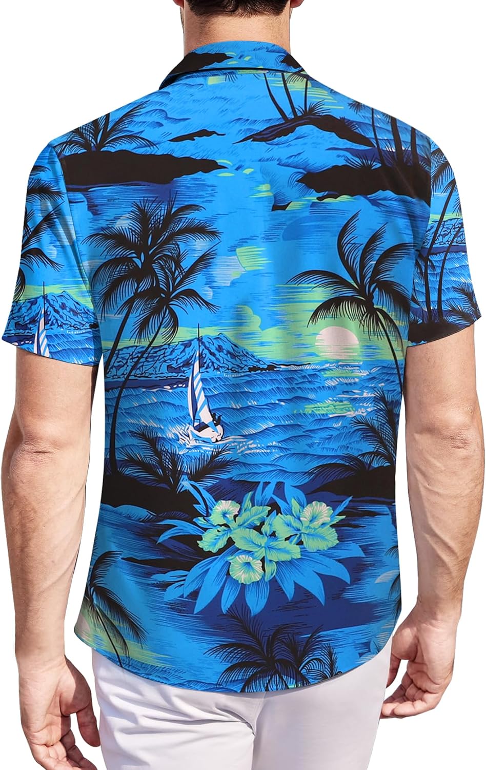 Hawaiian Shirt for Men Short Sleeve Button Down Shirt Men Casual Summer Tropical Beach Aloha Shirts Hawaii Party - Image 2