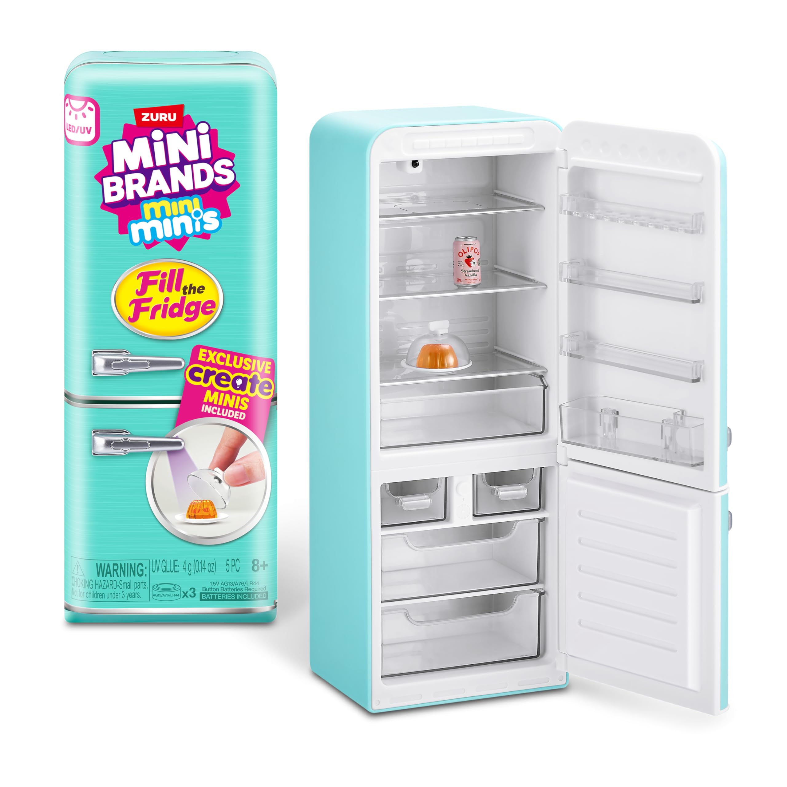 Mini Brands Fill The Fridge S1 Playset + 2pk INT Capsules