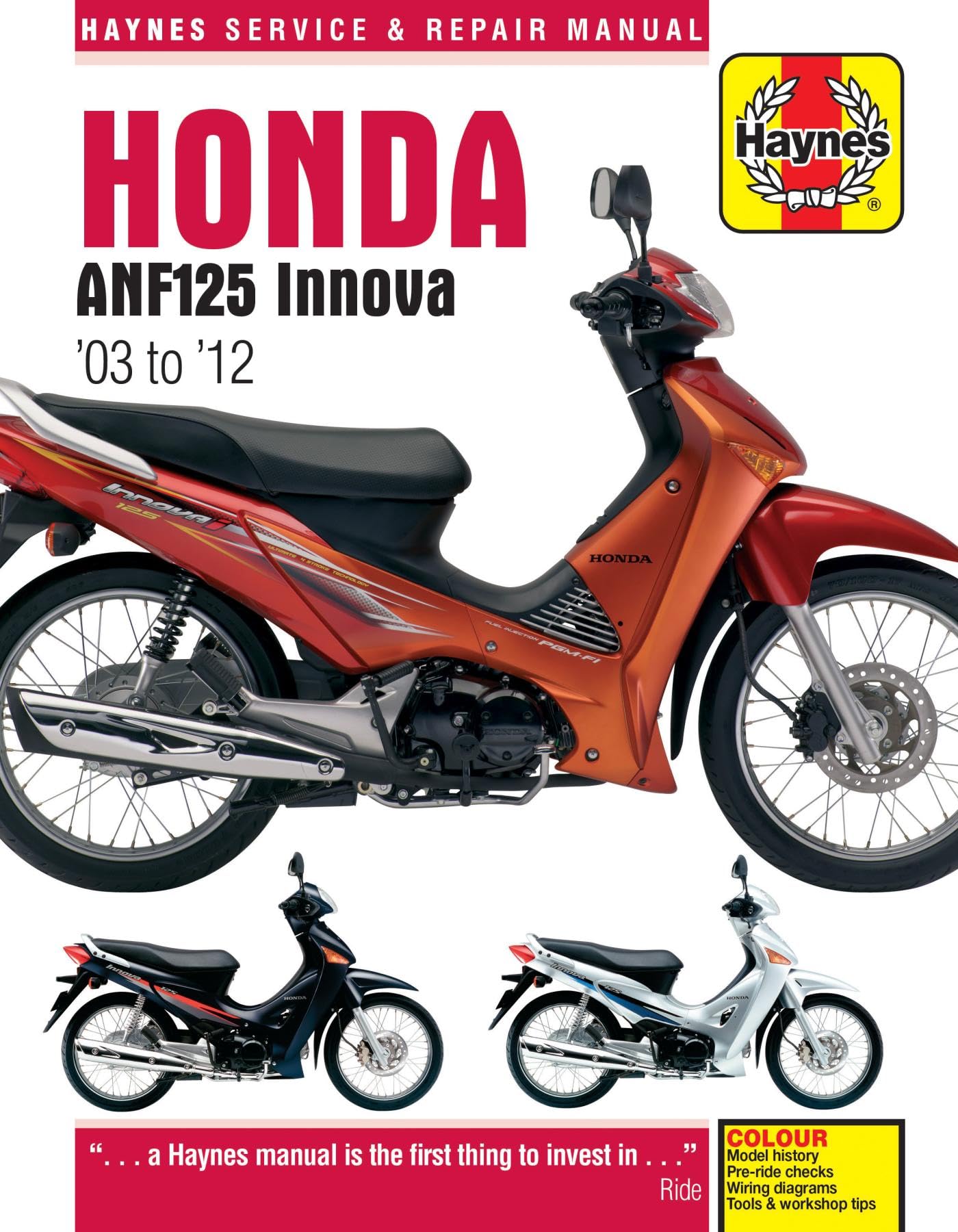 HONDA ANF125 INNOVA SCOOTER 03-1