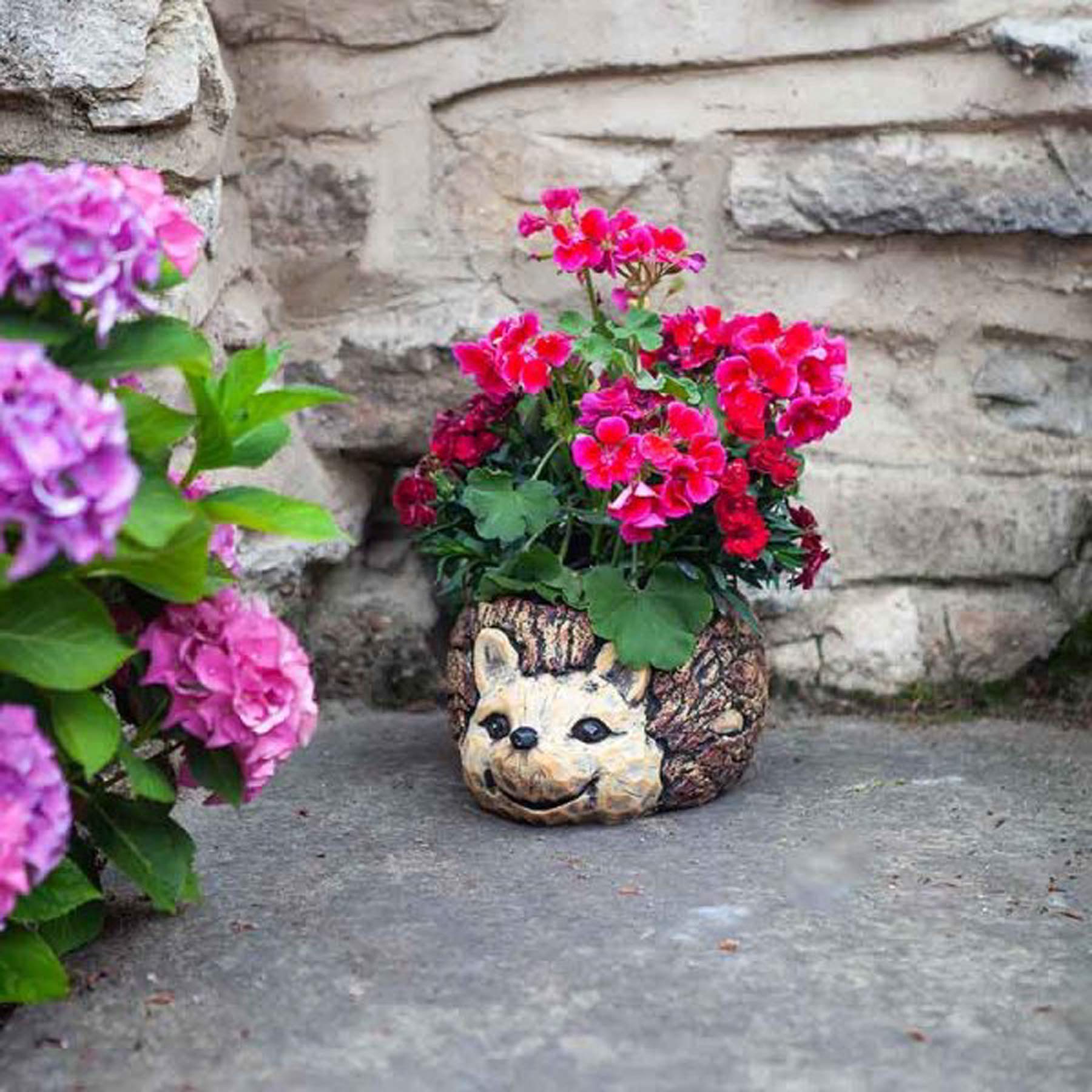 Smart Garden Green Flamboya 26Cm Woodland Hedgehog Planter