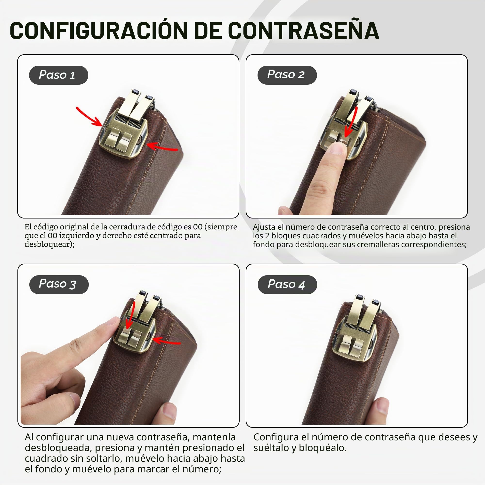Carta de viaje para hombre de piel auténtica con correa de mano, bloqueo RFID para pasaporte, gran capacidad, bolso de mano para teléfono móvil