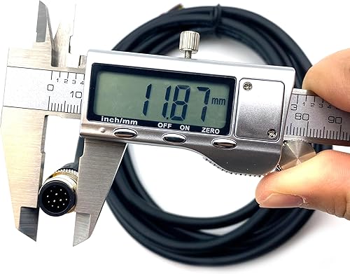 Miniatura 3 de M12 Cable conector macho de 12 pines, un código de cable de moldeo recto Sensor de aviación masculino Cable eléctrico de PVC Cable moldeado