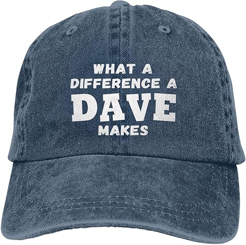 Miniatura 6 de What A Differences A Dave Makes Hat Gorra de béisbol Sombreros para hombres Sombrero ajustable