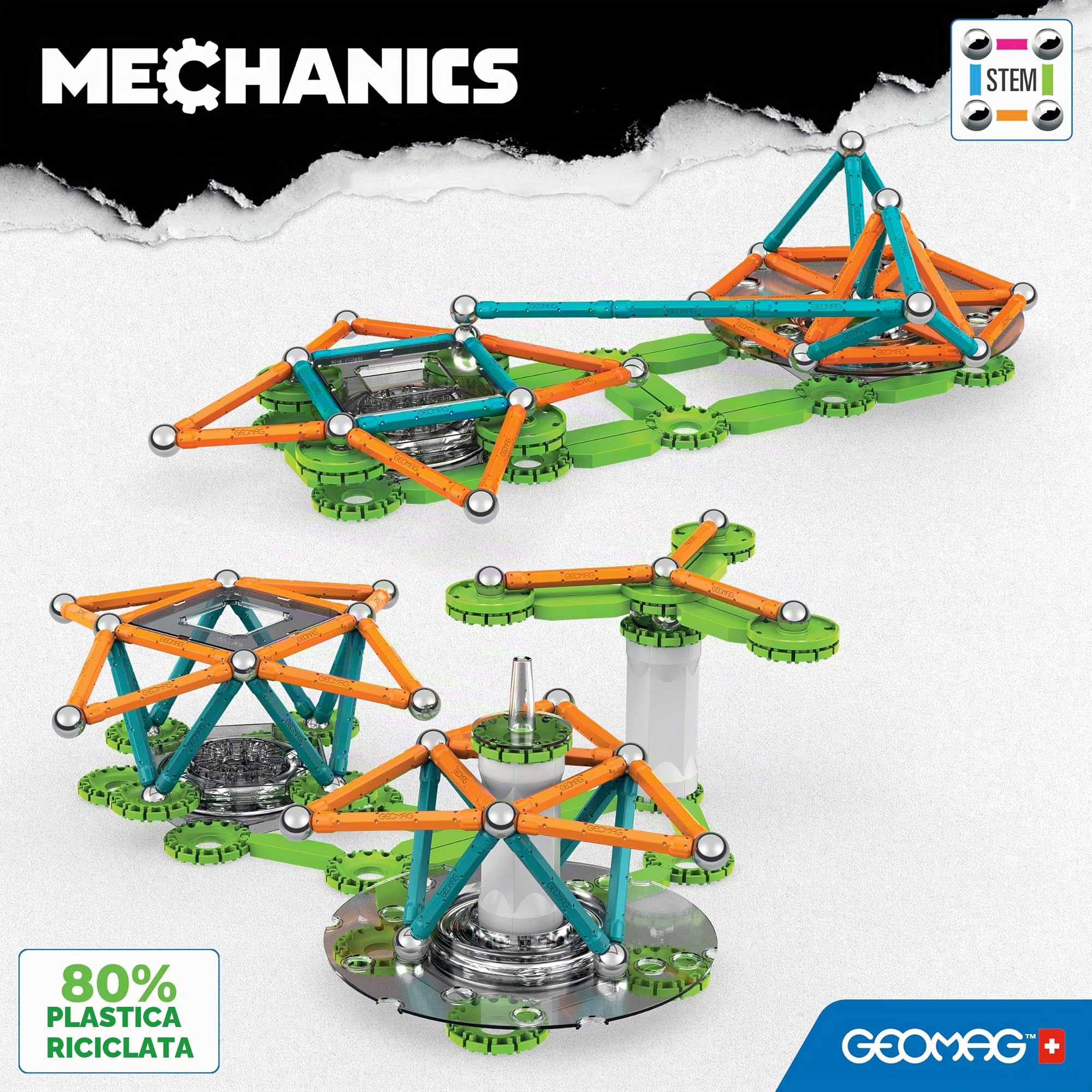 Geomag - Costruzioni Magnetiche per Bambini con Ingranaggi in Movimento