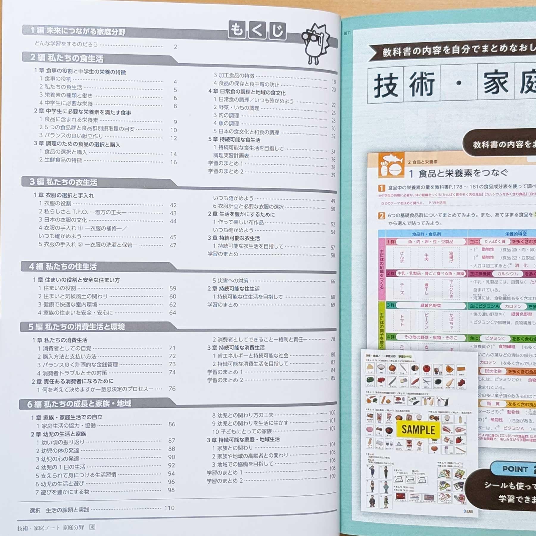 Amazon.co.jp: 2026年度版「技術・家庭ノート 家庭分野 東京書籍版