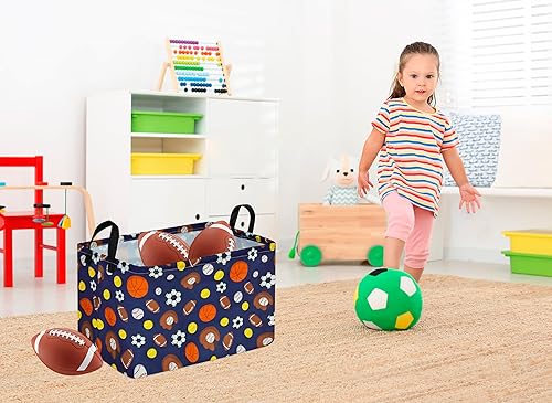 Miniatura 2 de Cesto de almacenamiento para niños, caja de juguetes, cesta de lavandería, grande, de lona, plegable, para el hogar, dormitorio, cocina, mascotas,