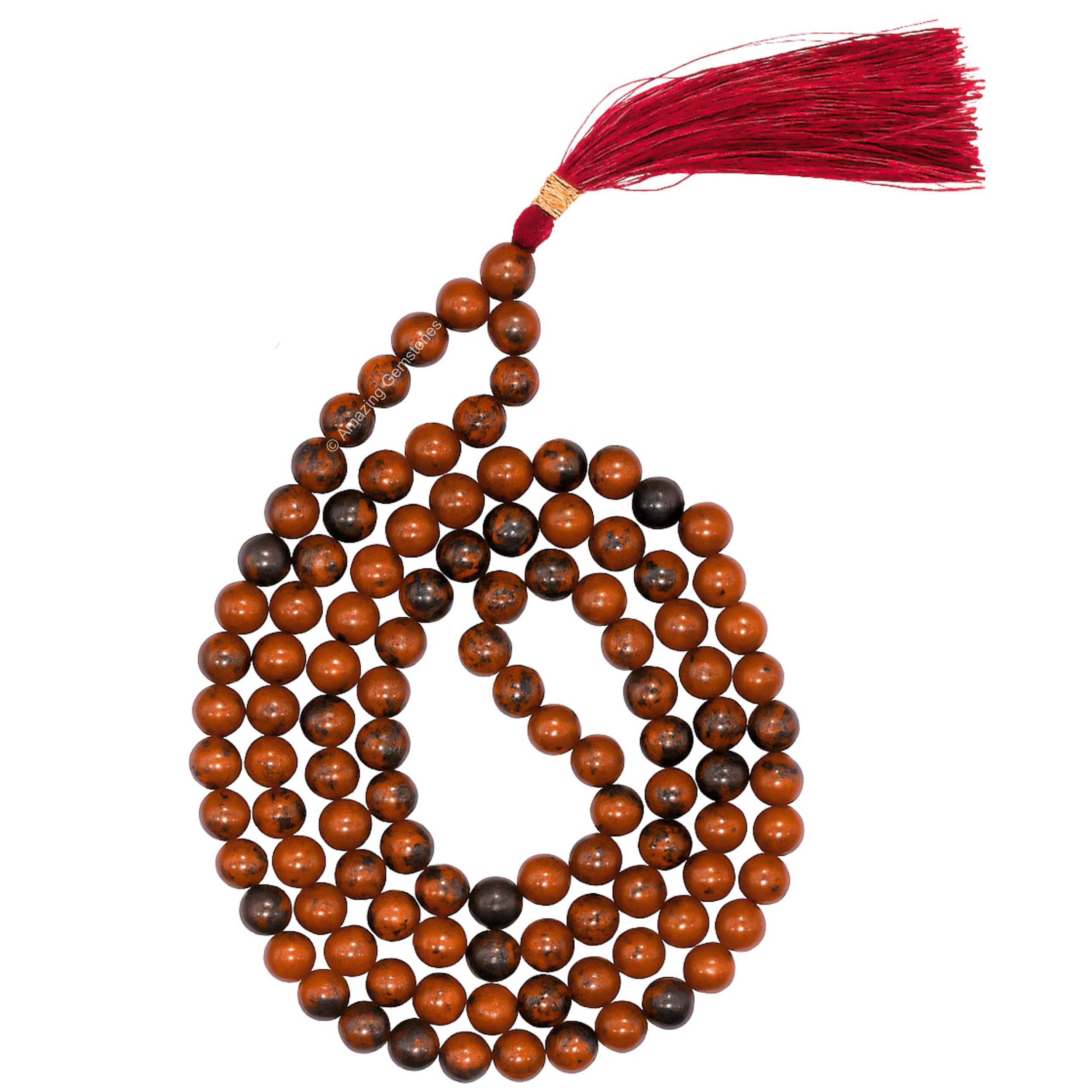Amazing Gemstone Japa Mala 108 Prayer Beads Necklace and Wrist Mala Bracelet for Meditation