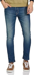the indian garage co Men's Slim Fit Solid Low Rise Stretchable Jeans-picture-23