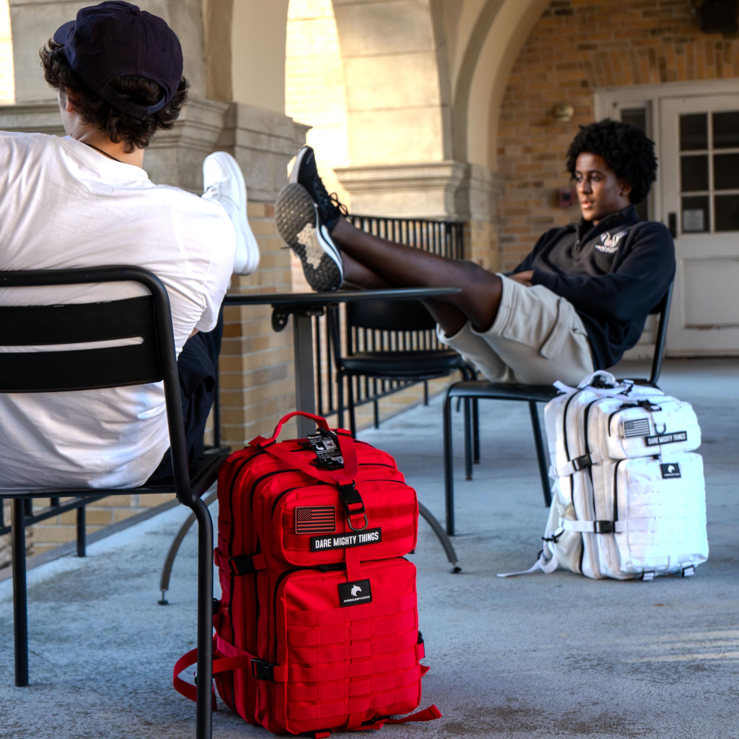 AMERICANPHOENIX Elite taktischer Rucksack, 45 l, Arbeits- und Militärrucksack, wasserabweisend und strapazierfähig, Insektenschutztasche