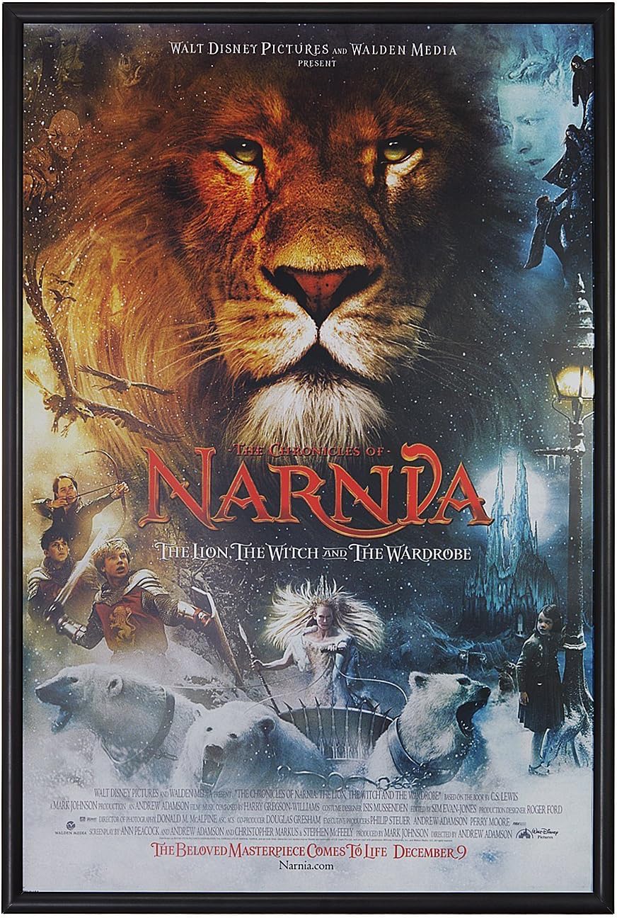 Movie Poster Snap Frame, 27 x 40 inch, Narrow 1 inch (25mm) Wide Aluminum Front Loading snap Frame, Clear Len Included, Black