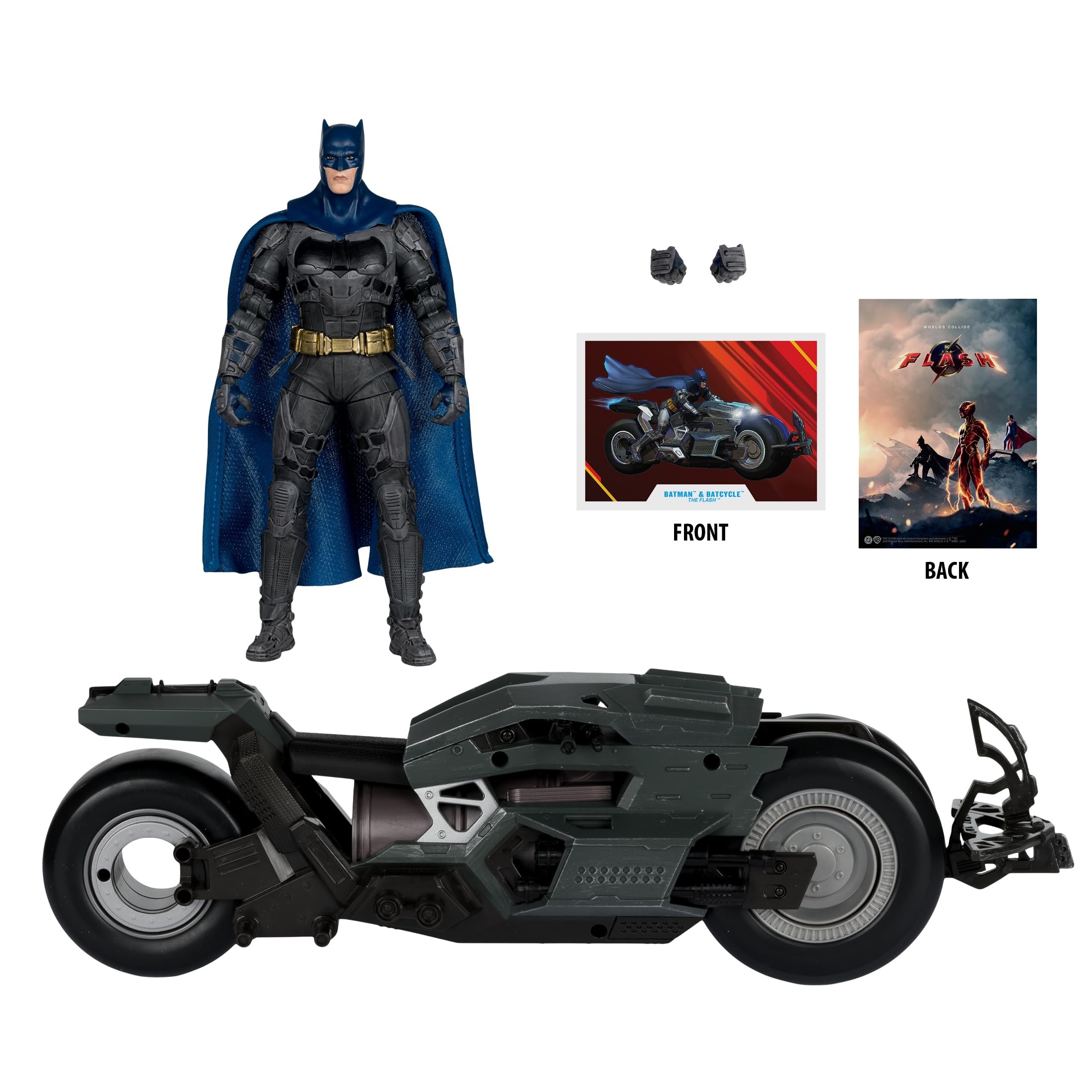 マクファーレントイズ DCマルチバース　ザ・フラッシュ版バットマンバットサイクル Amazon.co.jp: McFarlane DC マルチバース バットマン & バット