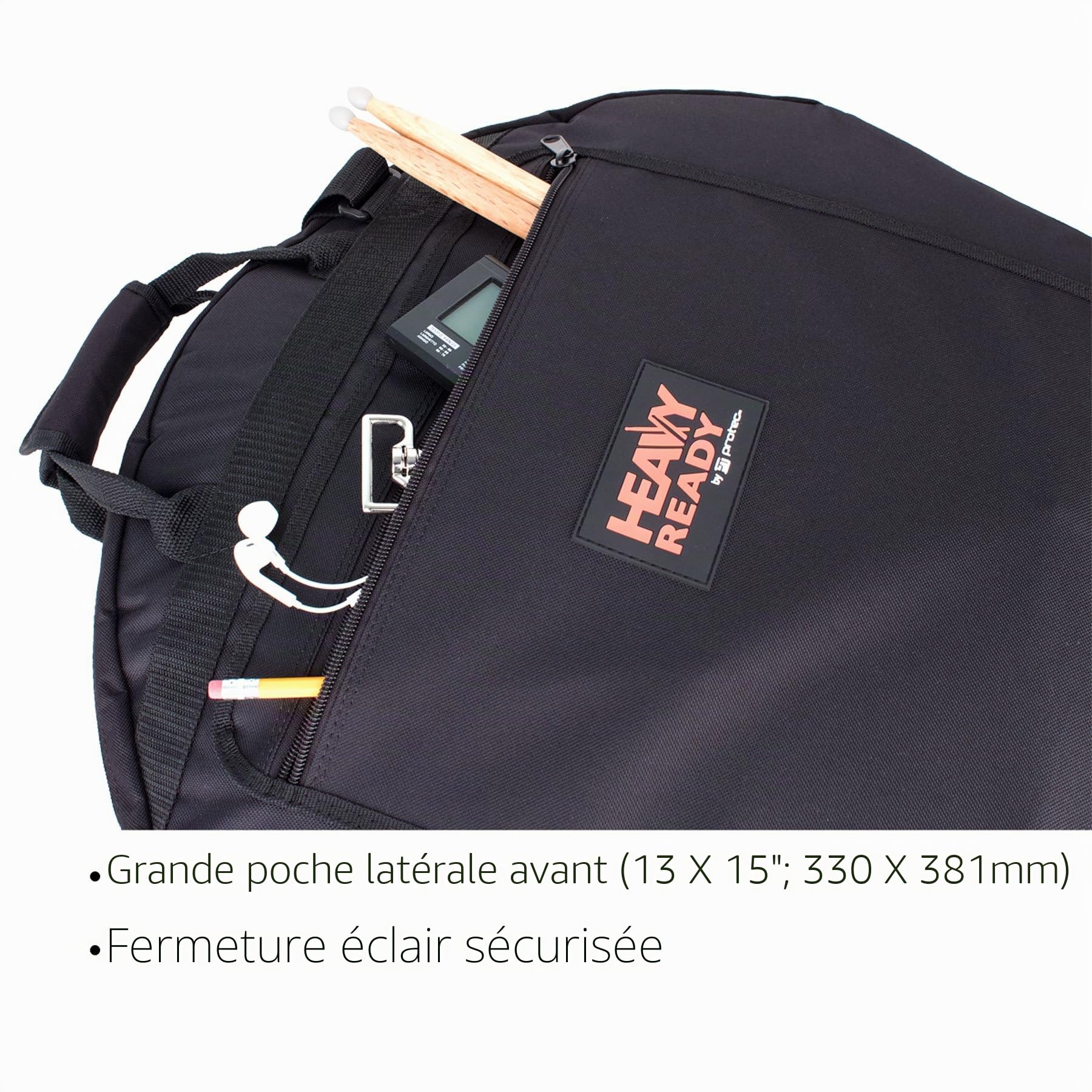 Pro Tec Hr230 Heavy Ready Série – 55,9 cm Sac à cymbale Up to 22" Cymbals