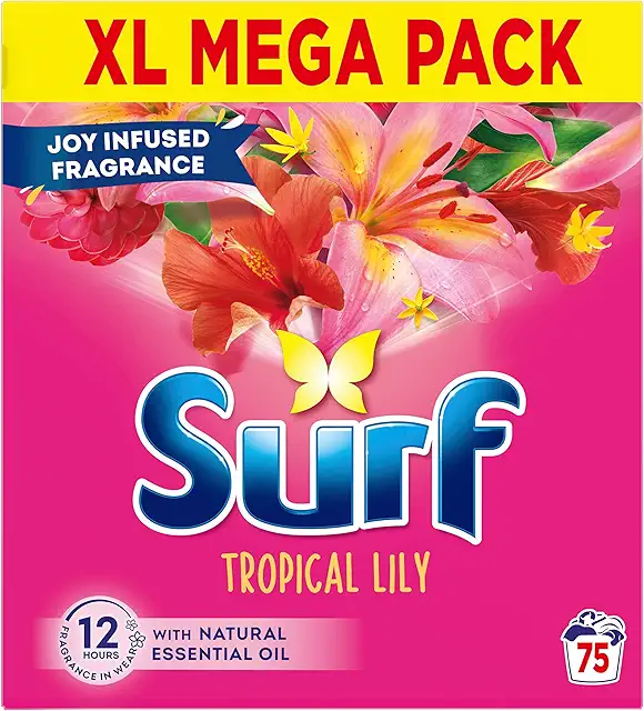 Surf Tropical Lily Laundry Detergent Powder - 3.75kg, 75 Washes