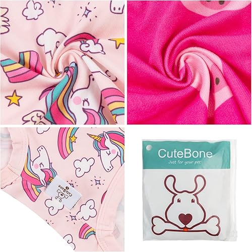 Miniatura 5 de CuteBone Paquete de 2 camisas para perros, ropa suave para mascotas, chaleco de verano transpirable para cachorros pequeños y ropa elástica para