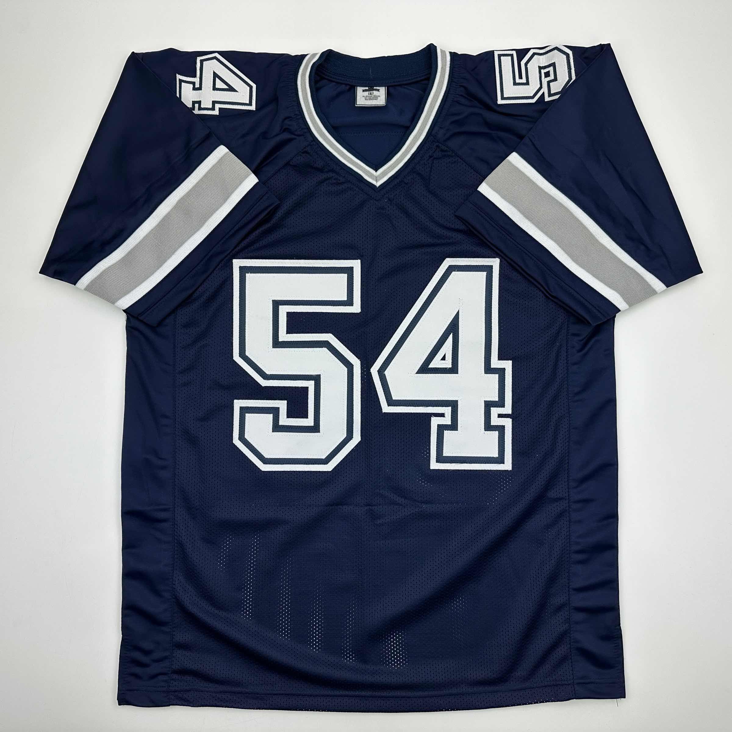Autographed/Signed Randy White HOF 94 Dallas Blue Football Jersey
