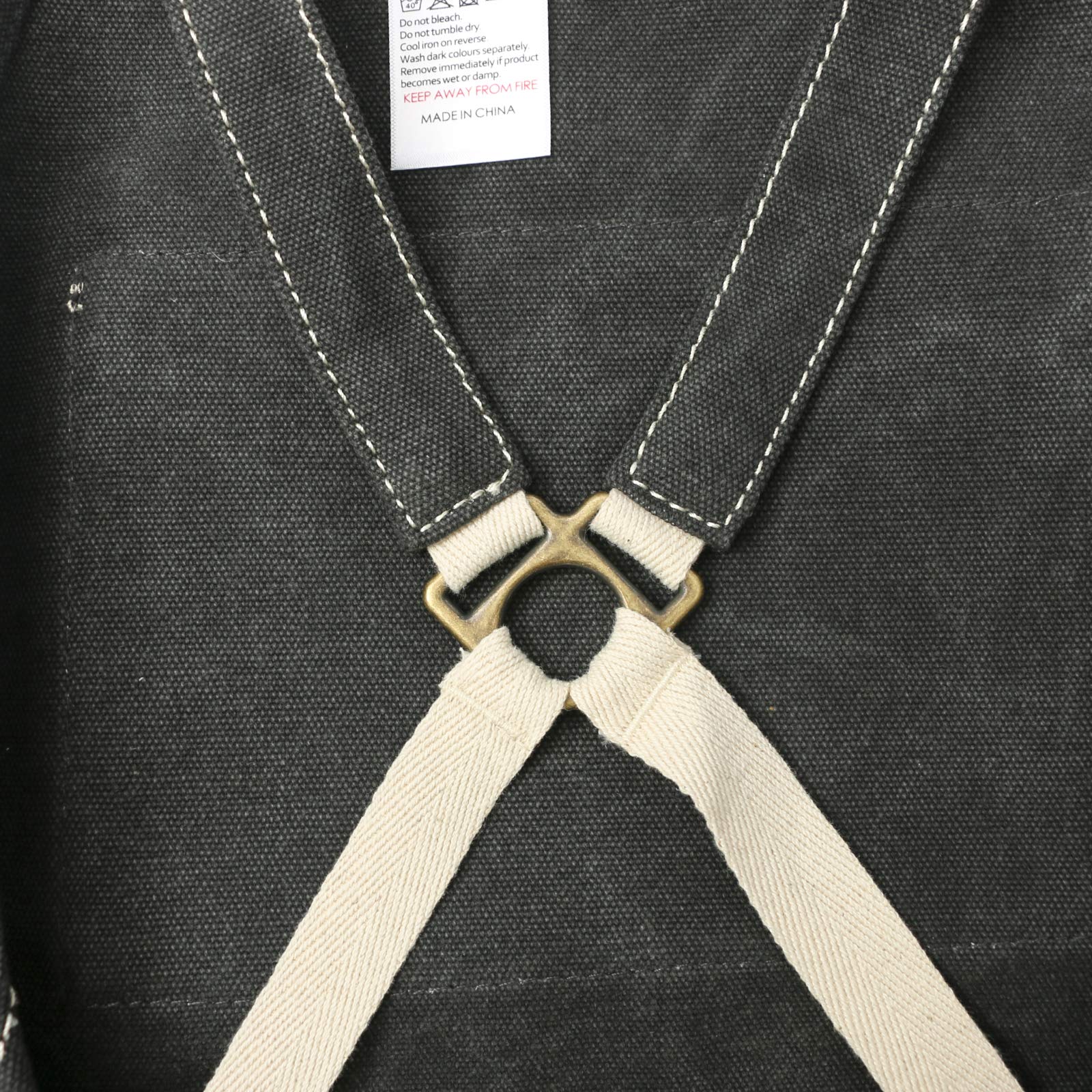 Jeanerlor - Wasserdichte Segeltuch-Schürze aus Baumwolle mit Taschen für Damen und Herren