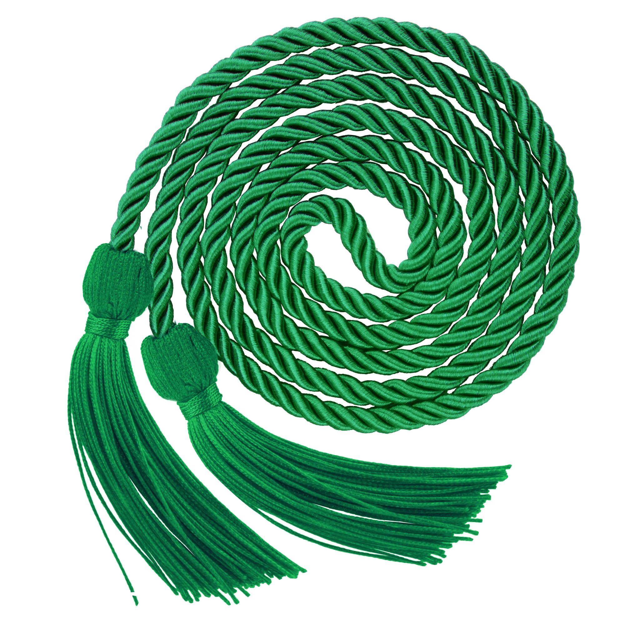 Graduation Cords, Graduation Honor Cords, 2026 Graduation Tassel Honor Cords, 67" Long Braided Cords for 2026 Graduation Decorations Bachelor Gown for Student Master Doctoral, Emerald Green