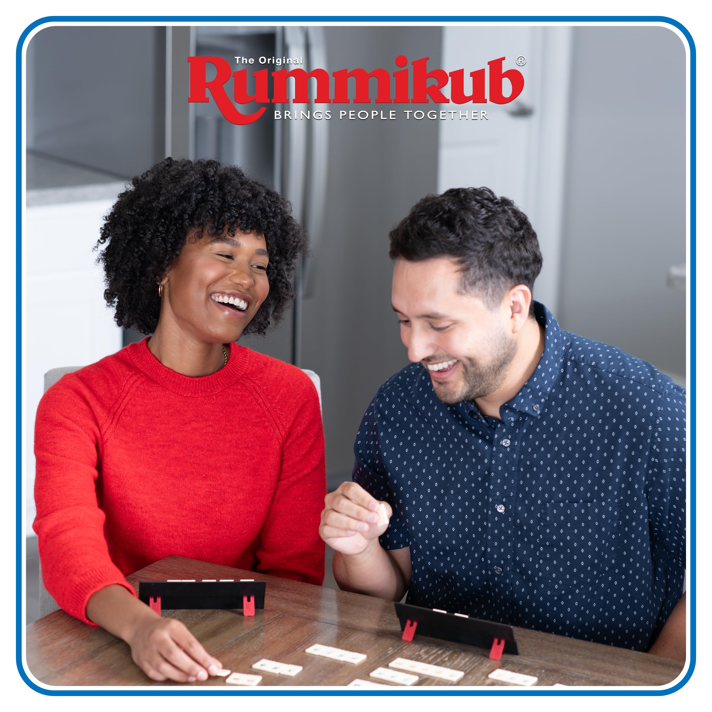 RUMMIKUB - Compact Travel Edition - Juego de Mesa de Viaje para Niños y Adultos - A Partir de 6 Años - Incluye Bolsa de Transporte - Versión Portátil - de 2 a 4 Jugadores