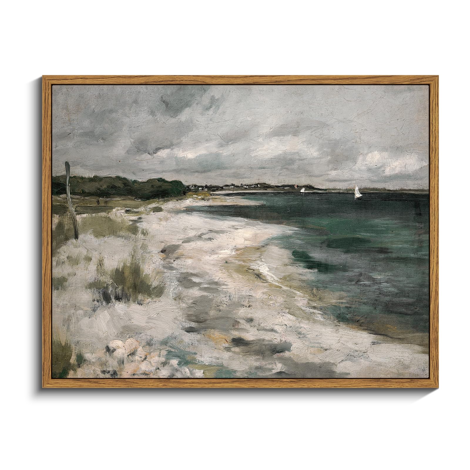 InSimSea Framed Canvas Wall Art, Meadow with Flowers Painting, Landscape for Living Room, Bedroom, Home, Bathroom Decor, 8x10 — view 61