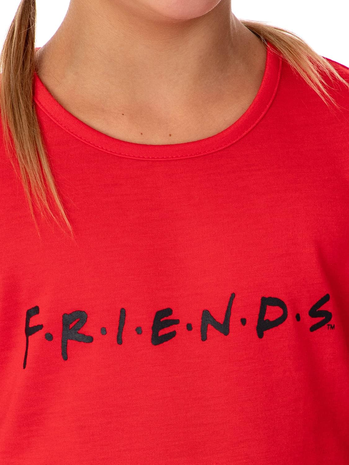 Seven Times Six Friends TV Show Girls' TV Series Logo 3 Piece Pajama Shortie Lounge Set image 4