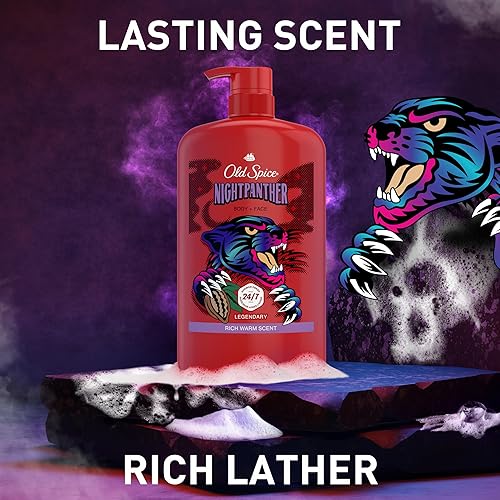 Miniatura 48 de Old Spice Jabón corporal limpiador para hombres, 3X Defense, 24/7 ducha fresca con aroma duradero, 2 en 1 para cuerpo y cara, Bearglove con aroma