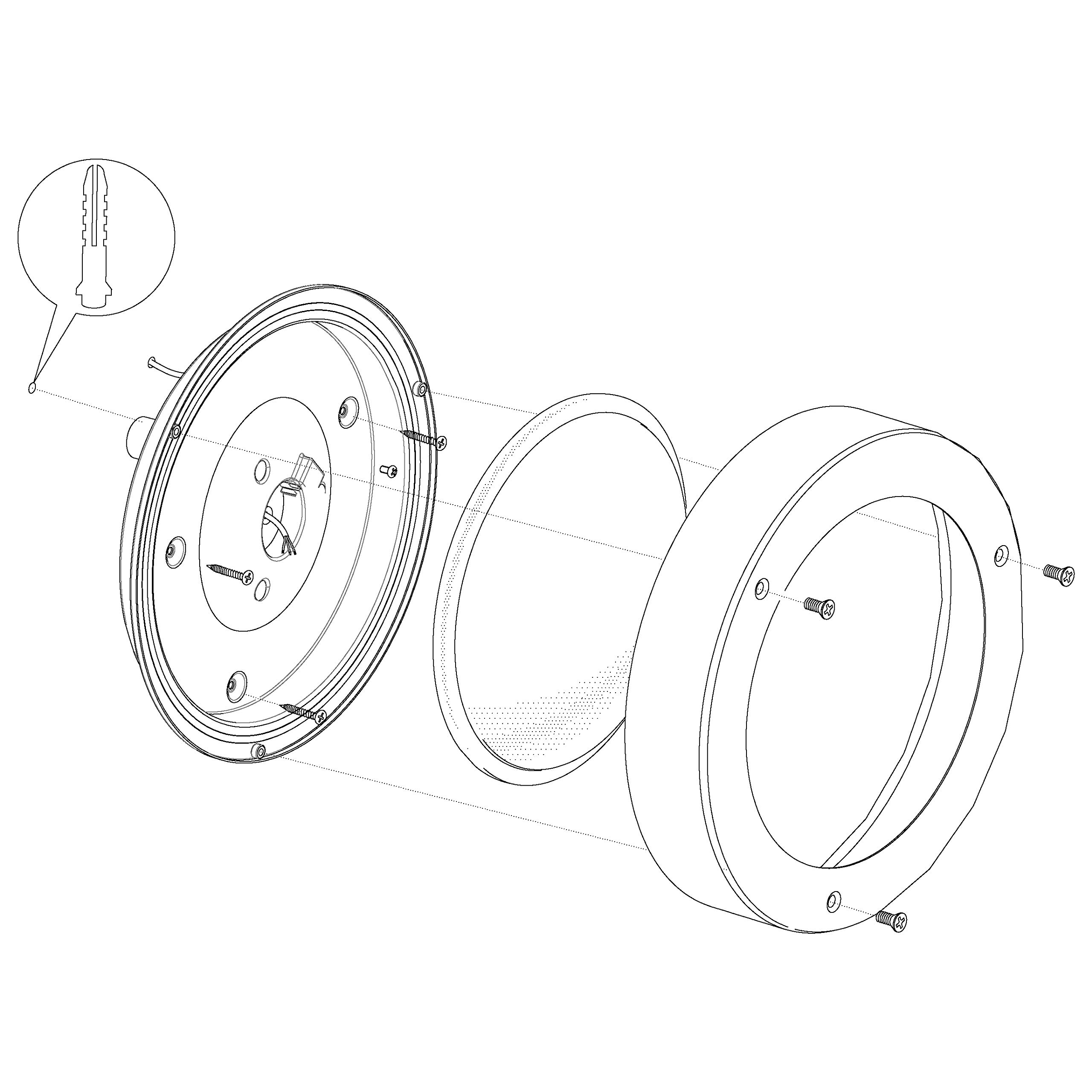 EGLO LED Außen-Deckenlampe Vento 1 | Außenleuchte für Wand und Decke, Deckenleuchte aus Edelstahl und Glas, Silber, weiß, IP44