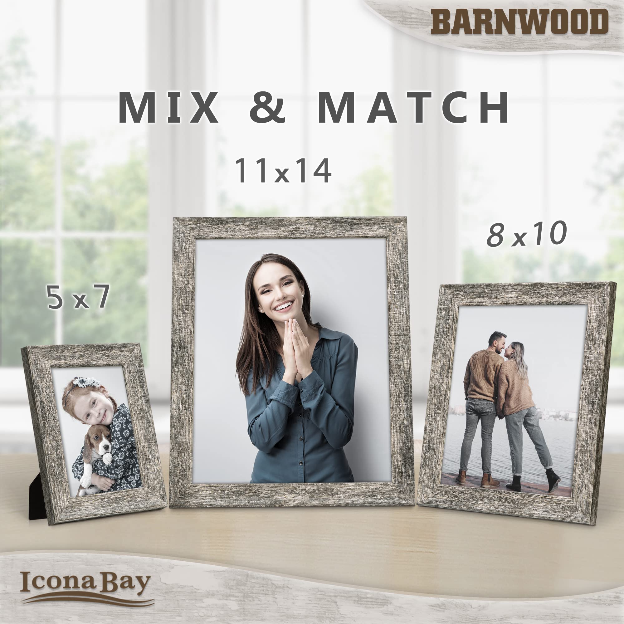 Espejo Rústico Con Marco De Madera Para Baño, Espejos Decorativos De Bano Para Pared De Madera Espejo Rectangular Montado En La Pared Para