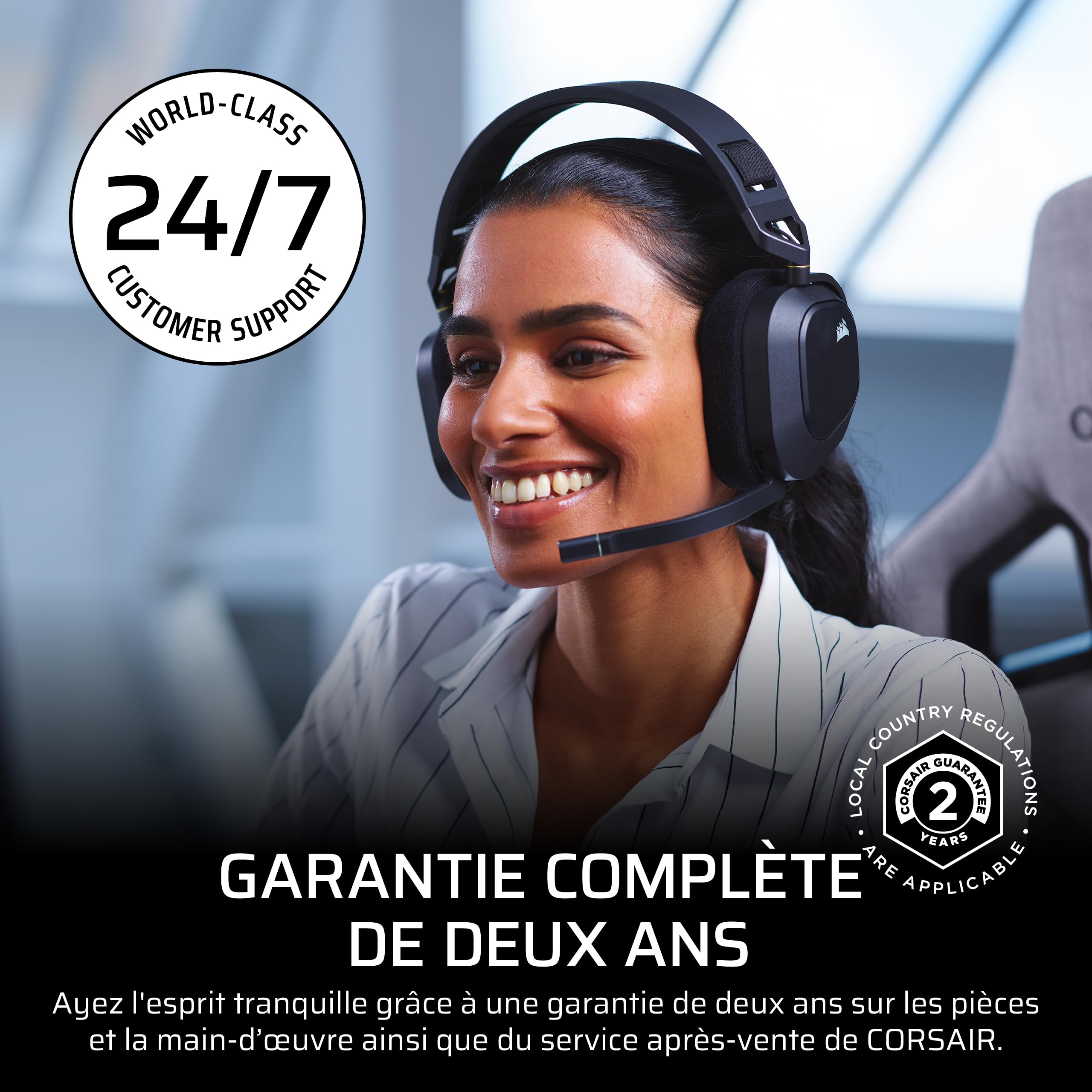 Corsair TC500 Luxe Fauteuil Gaming – Tissu Respirant de Qualité Supérieure – Sièges Larges – Accoudoirs Réglables dans Cinq Directions – Support Lombaire Réglable – Inclinaison 90-135° – Sherwood