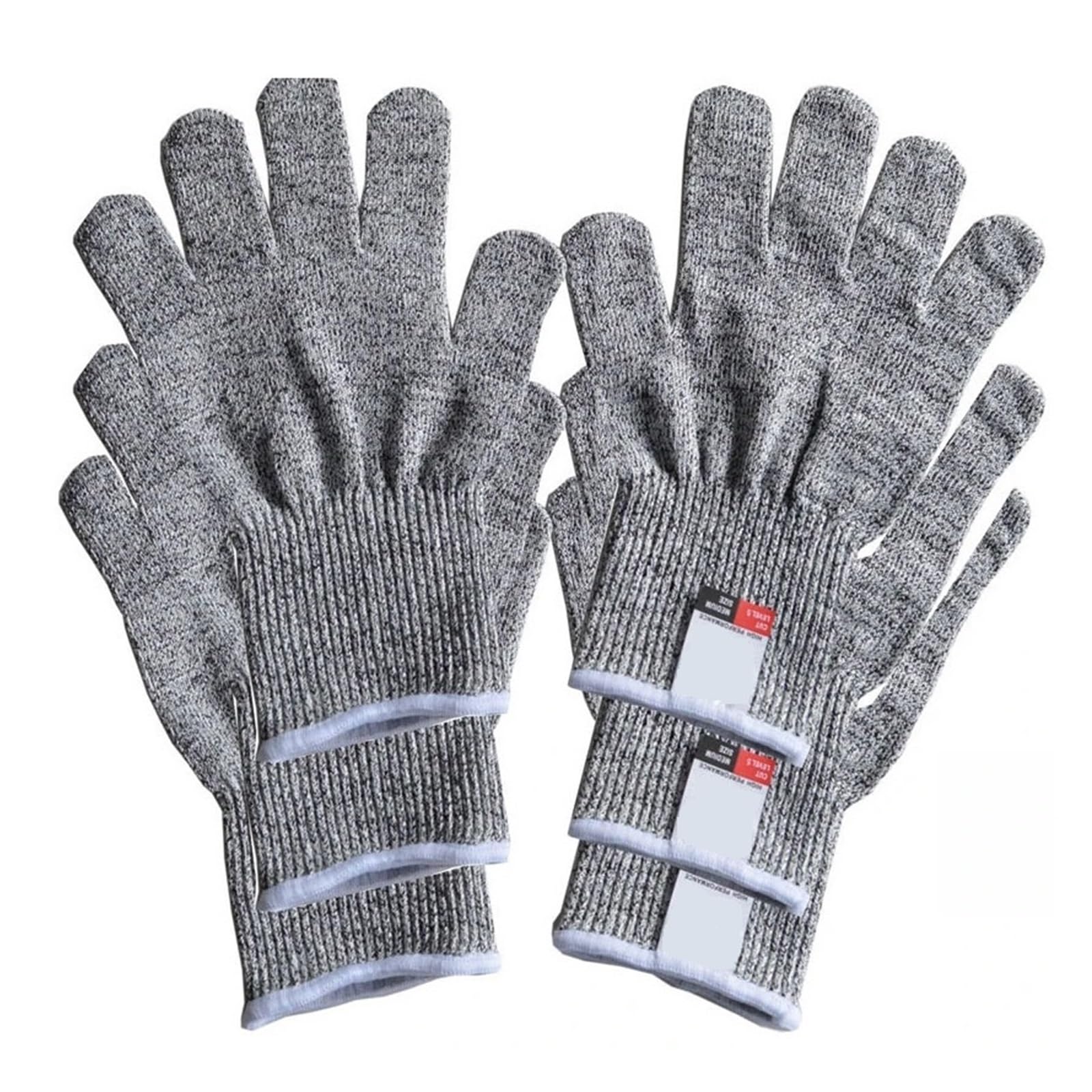Gants De Coupe Gants De Travail De Sécurité Anti-Coupure Niveau 5, Gants Résistants Aux Coupures HPPE, Gants Anti-coupures for Le Travail du Jardin Confortablement Adapté(3pairs,S)