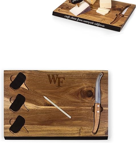 Vista 104 de PICNIC TIME NCAA NCAA - Juego de tablas de cortar y herramientas de queso de acacia Delio unisex para adultos