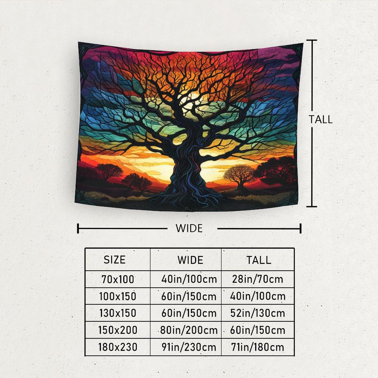 Papier Peint Arbre de Vie Doré Geant 3D Peinture Murale Tv Pour Salon Chambre Décoration Murale 250(W) x 175(H) cm - Bricolage